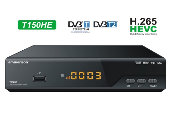 T150HE - Dekoder DVB-T2 H.265 HEVC