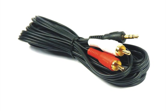 S 092 - Kabel mały Jack 3,52 mm - 2 RCA 5,0 m